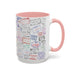 Passport Stamp Mug | Travel - Themed Coffee Cup with Vintage Passport Stamps Background | Unique Gift for Travelers | Ceramic Travel Mug - Eravol - Mug