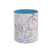 Passport Stamp Mug | Travel - Themed Coffee Cup with Vintage Passport Stamps Background | Unique Gift for Travelers | Ceramic Travel Mug - Eravol - Mug