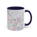 Passport Stamp Mug | Travel - Themed Coffee Cup with Vintage Passport Stamps Background | Unique Gift for Travelers | Ceramic Travel Mug - Eravol - Mug