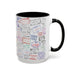 Passport Stamp Mug | Travel - Themed Coffee Cup with Vintage Passport Stamps Background | Unique Gift for Travelers | Ceramic Travel Mug - Eravol - Mug