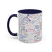 Passport Stamp Mug | Travel - Themed Coffee Cup with Vintage Passport Stamps Background | Unique Gift for Travelers | Ceramic Travel Mug - Eravol - Mug