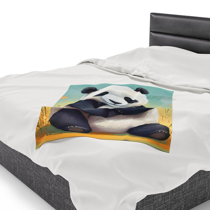 Peaceful Panda Hug Warmth Luxury Velveteen Plush Blanket - FORHERA DESIGN - Blankets