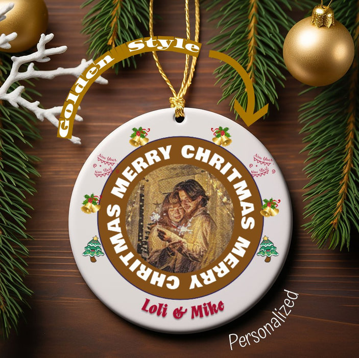 Personalized Christmas Photo Ornament with Custom QR Code & Video Message – Ideal Long - Distance Holiday Gift for Loved Ones! - FORHERA DESIGN - Christmas_gifts