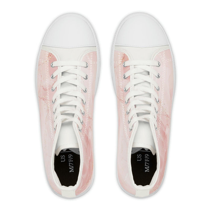 Pink Beautiful Casual High - top Sneakers Women's - FORHERA DESIGN - FORHERA DESIGN - FORHERA DESIGN