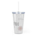 Plastic Tumbler with Straw - FORHERA DESIGN - bulk