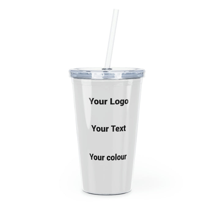 Plastic Tumbler with Straw - FORHERA DESIGN - bulk