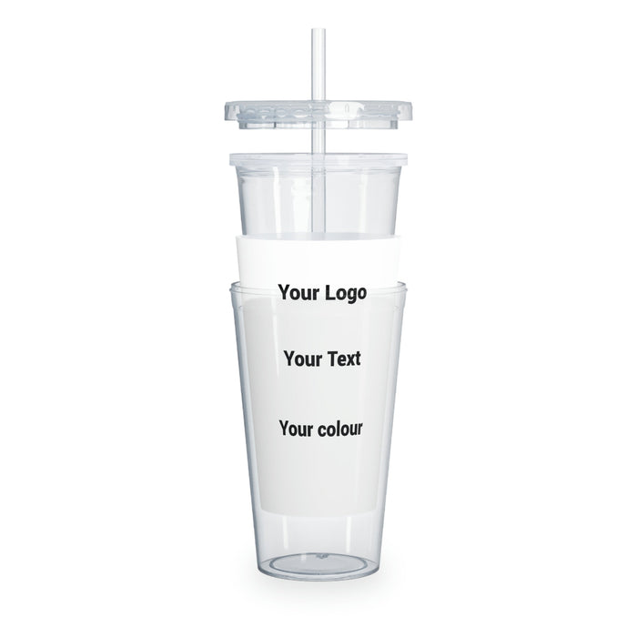 Plastic Tumbler with Straw - FORHERA DESIGN - bulk