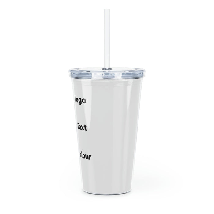 Plastic Tumbler with Straw - FORHERA DESIGN - bulk