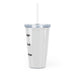 Plastic Tumbler with Straw - FORHERA DESIGN - bulk