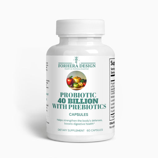 Probiotic 40B+ with Prebiotics - FORHERA DESIGN - Vitamins & Supplements