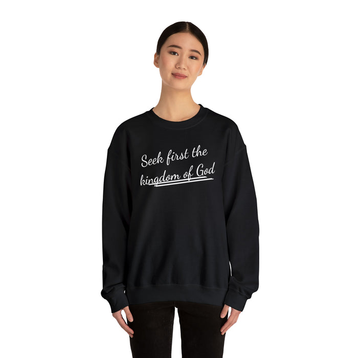 Seek first the kingdom of God - Coptic Sweaters Christian Shirts, Verse Bible Shirt, Christian Sweatshirt - FORHERA DESIGN - Sweatshirt