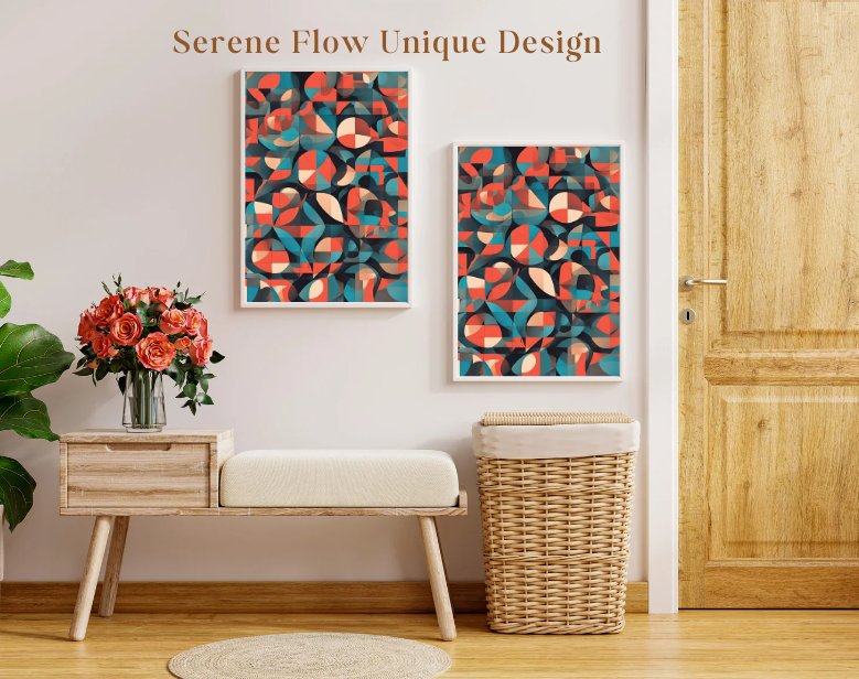 Serene Flow Design | Minimalistic Art | Modern Abstract Digital Download | Neutral Wall Art | Minimalistic Designe | Geometric Art - FORHERA DESIGN - Art_Minimalist