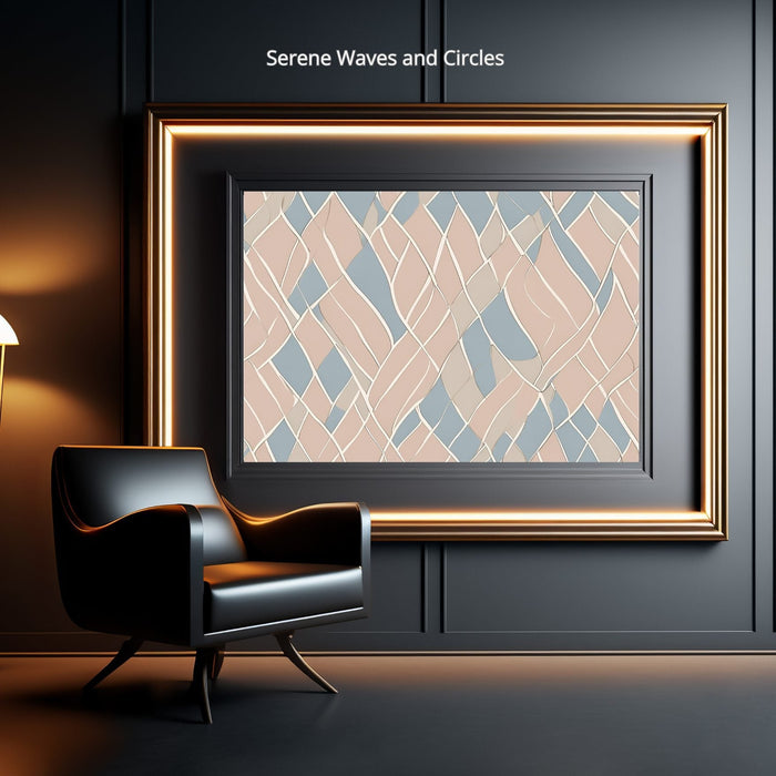 Serene Waves and Circles | Minimaliste Wave Art | Abstract Digital Download | Neutral Wall Art | Soft Colors | Modern Minimalist Decor - FORHERA DESIGN - Art_Minimalist