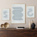 Set of 3 Modern Minimalist Grey Curved Wall Art Prints, Abstract Decor for Stylish Home Interiors, Indoor Decor - FORHERA DESIGN - Art_Boho