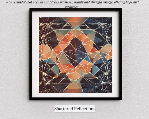 Shattered Reflections | Minimalistic Art | Abstract Digital Download | Neutral Wall Art | Geometric Design | Calm Minimalist Line Art - FORHERA DESIGN - Art_Minimalist