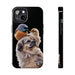 Small birds perched gently on Dog For Iphone or Google Phone case - FORHERA DESIGN - Phone Case