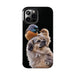 Small birds perched gently on Dog For Iphone or Google Phone case - FORHERA DESIGN - Phone Case