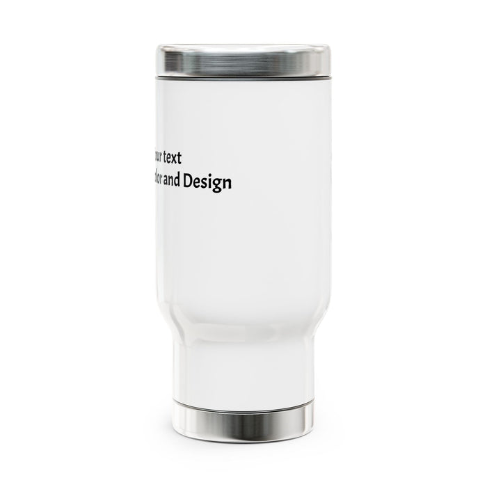 Stainless Steel Travel Mug with Handle, 14oz - FORHERA DESIGN - Mug