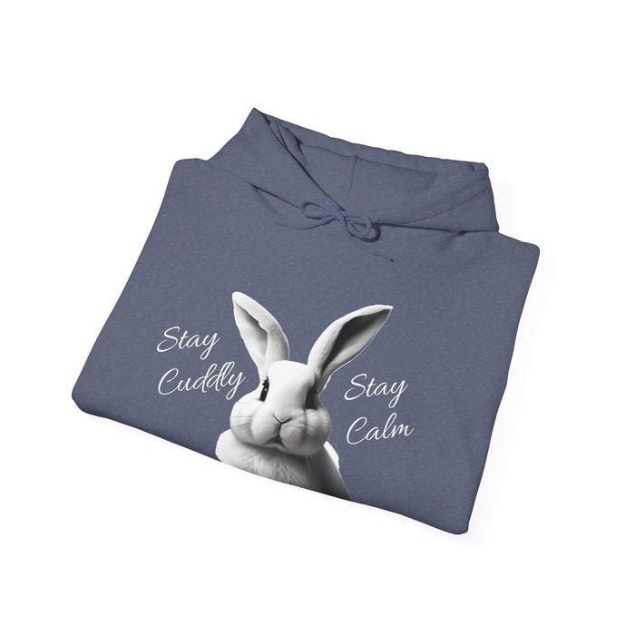 Stay Cuddle Stay Calm Bunny Hoody shirts Unisex Heavy Blend™ Hooded Sweatshirt - FORHERA DESIGN - Hoodie