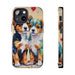 Two Cute Dogs Phone Case Resistant 2 - Piece for Iphone or Google - FORHERA DESIGN - Phone Case