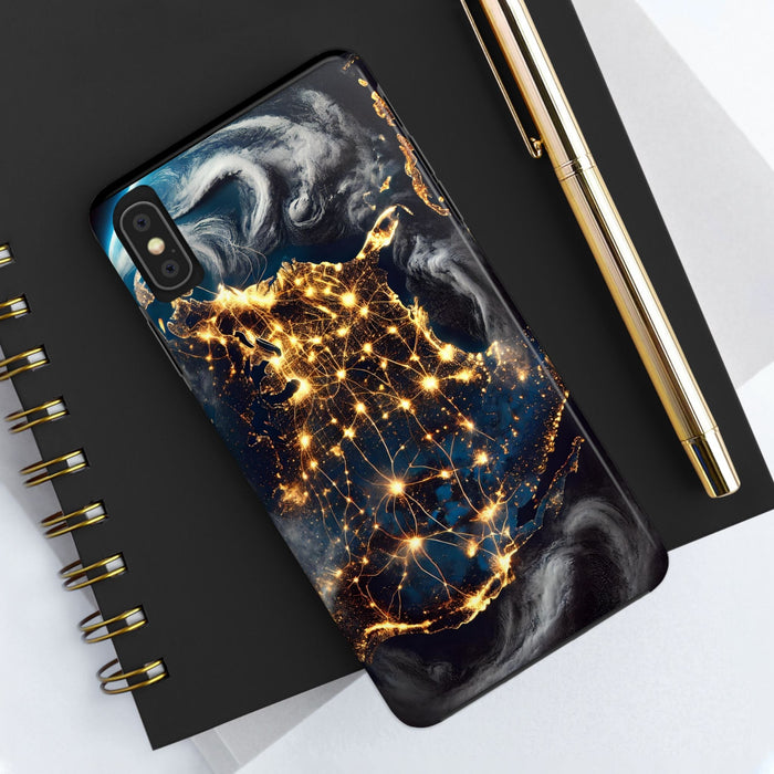 US Map Night Vision Phone Case - Glow in the Dark Design, iPhone and Samsung Cover, Unique & Stylish Protective Case - FORHERA DESIGN - Phone Case