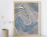 Wave Elegance: White and Blue Curves | Minimalist Art | Abstract Elegant Simplicity | Neutral Wall Art | Flowing Curved Design | - FORHERA DESIGN - Art_Minimalist