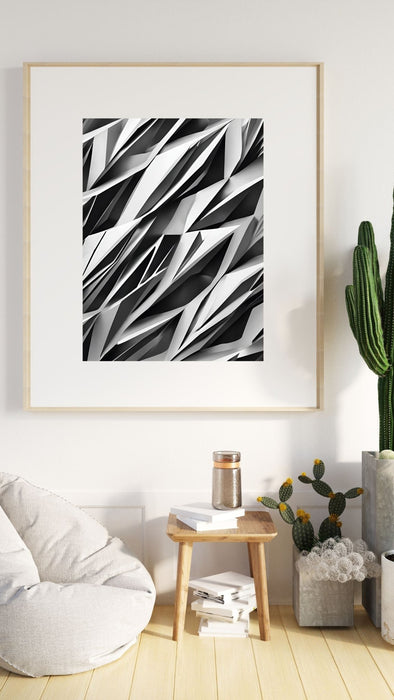 White and Black Minimalist Power | Modern Art | Minimalist Digital Download | Neutral Wall Art | Bold Contrast | Elegant Simplicity - FORHERA DESIGN - Art_Minimalist