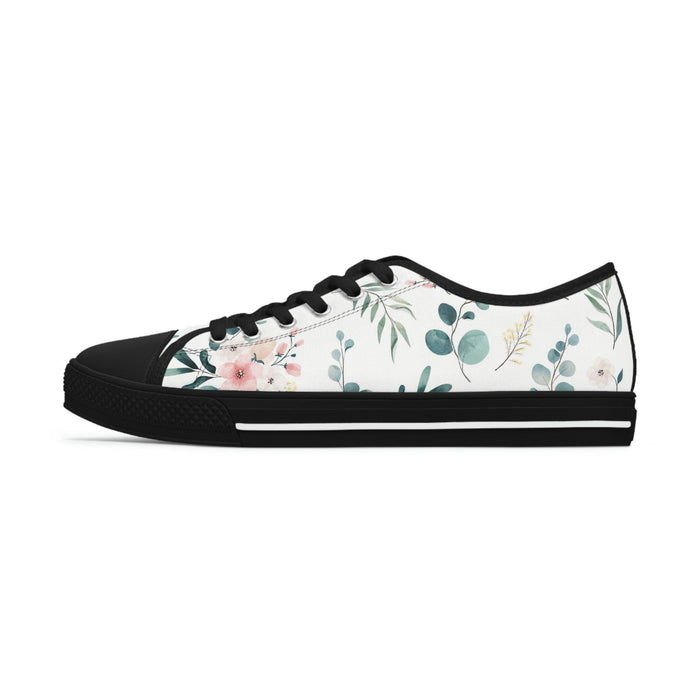 White and Green Women's Low Top Sneakers - FORHERA DESIGN - FORHERA DESIGN - FORHERA DESIGN