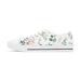 White and Green Women's Low Top Sneakers - FORHERA DESIGN - FORHERA DESIGN - FORHERA DESIGN