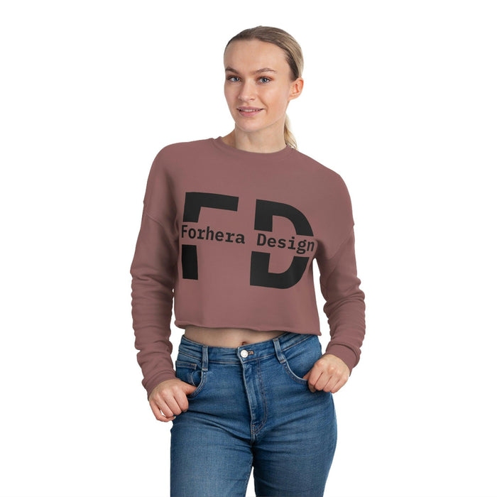 Women's Cropped Hoodie Long Sleeves Fleece Crop Tops with Hooded - FORHERA DESIGN - FORHERA DESIGN - Blouses & Shirts