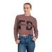 Women's Cropped Hoodie Long Sleeves Fleece Crop Tops with Hooded - FORHERA DESIGN - FORHERA DESIGN - Blouses & Shirts