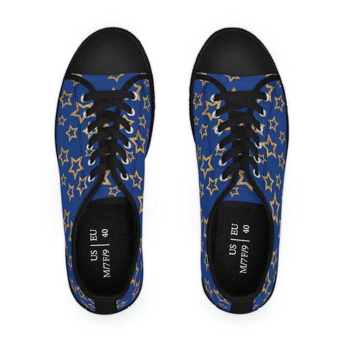 Women's Low Top Sneakers Summer Blue and Black - FORHERA DESIGN - FORHERA DESIGN - FORHERA DESIGN