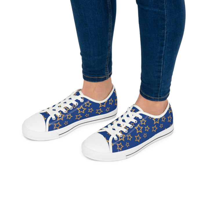 Women's Low Top Sneakers Summer Blue and Black - FORHERA DESIGN - FORHERA DESIGN - FORHERA DESIGN